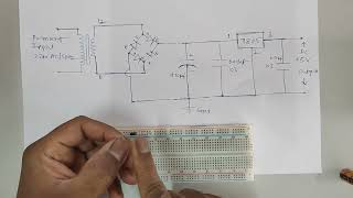 5V DC Power Supply  Circuit Connections [upl. by Rehpinej]