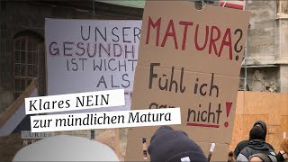 Schüler demonstrieren gegen die mündliche Matura [upl. by Yroffej378]