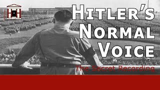 The Only Secret Recording of Hitlers Normal Voice  The HitlerMannerheim Recording [upl. by Jonina]