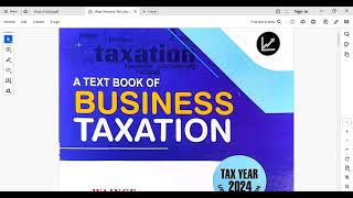 Part 1Business TaxIncome from Salary and Allowances [upl. by Lefty389]