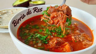 RECETA BIRRIA de RES  Paso a Paso [upl. by Nirda]