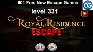 Walkthrough 501 Free New Escape Games level 331  Royal residence escape  Complete Game [upl. by Naylor676]