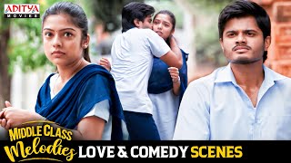 Middle Class Melodies Love amp Comedy Scenes  South Movie  Anand Deverakonda  Varsha Bollamma [upl. by Michelina]