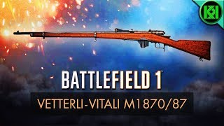 Battlefield 1 DLC VetterliVitali M187087 Review Weapon Guide  BF1 Weapons  BF1 PS4 Gameplay [upl. by Abil530]