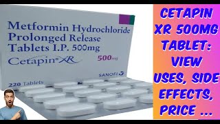 Cetapin XR 500mg Tablet View Uses Side Effects Pric medicane askpharmacist diabetic metformin [upl. by Aynotahs]