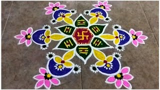 Karthigai Deepam Special Rangoli Design 2024 Rangoli  New  Easy  Sashti Pooja  Kolam  Festival [upl. by Ladew]