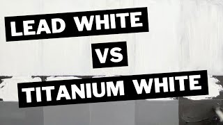 Lead White vs Titanium White Oil Paint oilpaintreview [upl. by Zenas]