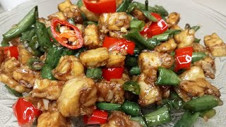 CARA MASAK KACANG PANJANG DAN TEMPE YANG ENAK DAN PRAKTIS  TUMIS KACANG PANJANG  TUMIS TEMPE [upl. by Levania]