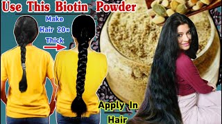 20× Thick amp Black Hair Care Series Just 1 Teaspoon Of This Biotin Powder Regrow Hair।Garima Singh [upl. by Mac613]