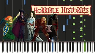 Horrible Histories  Theme Song Synthesia Tutorial [upl. by Anastasius797]