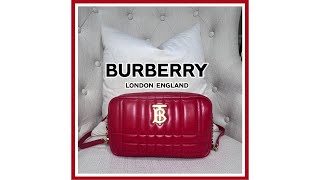 BURBERRY SMALL QUILTED LOLA CAMERA BAG LUXURY HANDBAG REVIEW amp WHAT’S IN MY BAG WIMB [upl. by Nataniel]