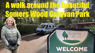 A walk around this lovely site Somers Wood Caravan Park in October 2024 [upl. by Leeke]