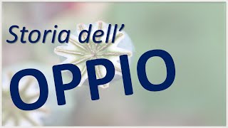 La storia dellOPPIO oppiacei oppioidi e il mondo dellanalgesia [upl. by Llekcor]