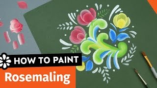 How to Paint Rosemaling  Sea Lemon [upl. by Atiraj]