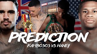 👑 GEORGE KAMBOSOS JR VS DEVIN HANEY  PUNCH PERFECT PREDICTION 🥊 [upl. by Rikahs]