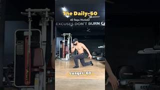 The daily 60 workout💪✅ Easy to follow No equipment needed fitness gym workout [upl. by Azyl]