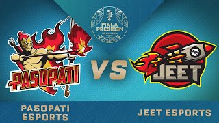 PASOPATI ESPORTS VS JEET ESPORTS Open Qualifier Lokapala  Piala Presiden Esports 2021 [upl. by Rillis]