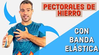 🔥El mejor ejercicio para PECTORALES Como tonificar PECHO con banda elástica 🔥 [upl. by Remas]