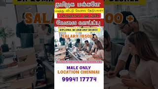 CHENNAI JOB VACANCY 2024  SALARY 18500 AFTER ONE YEAR 2000 INCREMENT [upl. by Liane926]