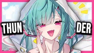 Nightcore  Thunder Lyrics  Lucas Estrada BELLA X Brendan Mills LRMEO [upl. by Yolanthe750]