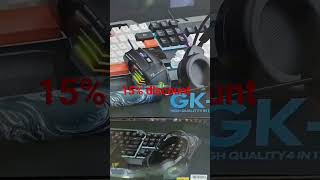 iMICE Gk450 41 Combo RGB gaming keyboard Mouse headphone Mouse pad 15 discount [upl. by Eedya]