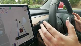 Tesla Model 3  Automatic Lane Change using Autopilot  2 mins [upl. by Jacquet]