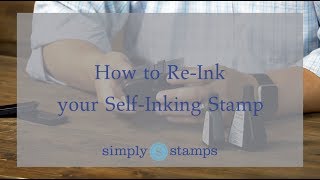 How to ReInk a SelfInking Stamp [upl. by Ylatfen]