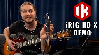 How to record guitars on iPad  iRig HD X Demo [upl. by Htenaj752]