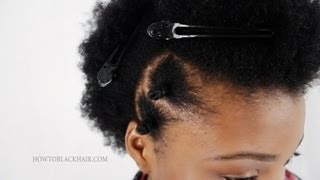 How To Do Bantu Knots Step By Step on Natural Short 4C Hair Tutorial Part 2 [upl. by Fulvi]