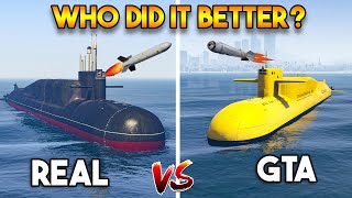 GTA 5 KOSATKA SUBMARINE VS REAL LIFE SUBMARINE WHO DID IT BETTER [upl. by Tades]