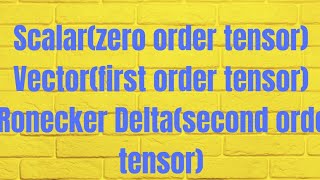 Kronecker deltaSecond Order TensorTensorAnalysis [upl. by Ellerehc624]