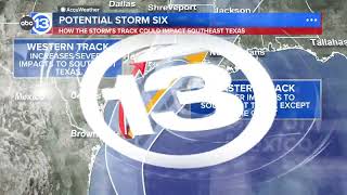 ABC13 Weather Alert Day Tropical stormlike conditions Wednesday [upl. by Nonahs]