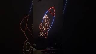 🇨🇭 Bitcoin drone light show over Lugano Switzerland 🔥 [upl. by Gadmann]