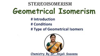 Geometrical  CisTrans  Stereochemistry  BSc 1st year Pharmaceutical  Organic  Engg chemistry [upl. by Notsreik]