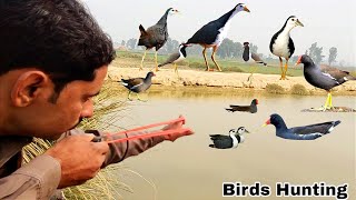 Unbelievable Hunting Birds With Handmade Slingshot [upl. by Chemush496]