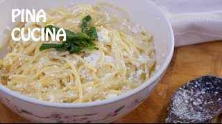 How to cook Pasta è Ricotta  Pina Cucina Ep 3 [upl. by Aicnorev]