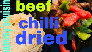 How to make beef chilli dried pammyscuisinestudio [upl. by Cherye284]