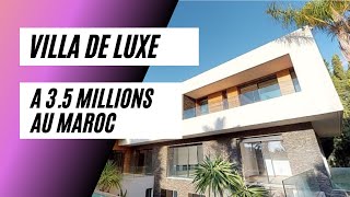 Villa de luxe au Maroc  35 Millions de Dhs  Luxury Villa Morocco 35 millions eurox [upl. by Delwyn229]