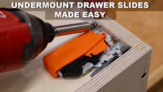 Easy to Make DIY Drawers amp Install Blum Undermount Drawer Slides [upl. by Raynah]