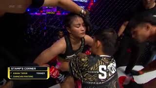 R2 STAMP FAIRTEX VS ANNA JAROONSAK MUAYTHAI FIGHT muaythai women sports athlete youtube reel [upl. by Motteo]