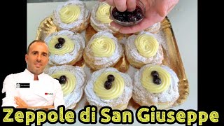 Zeppole di San Giuseppe al forno ricetta con la pagina Facebook il mio viaggio a Napoli [upl. by Neehs]