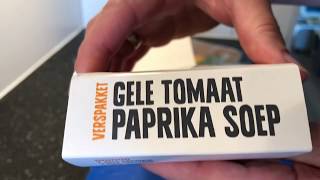 Gele tomaat paprika soep  verspakket van AH MM 210 [upl. by Koppel]