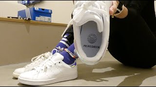 Adidas Stan Smith Junior with Stan Smith quotadultquot sizing comparison [upl. by Chong]