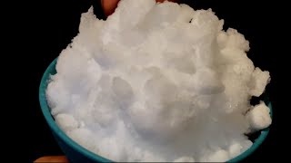 EXCLUSIVE LIGHT CRISPY DENSE POWDERY ICE  iceeating asmr eatingice [upl. by Atirrehs]