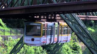 Wuppertaler Schwebebahn  Suspension railway  must see the flying german train [upl. by Fredra]