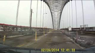 Bayonne Bridge  Staten Island to Bayonne  Enjoy the Ride [upl. by Pinkham]