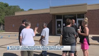 McCook Lake Residents Frustrated Over Lack Of Communication From Officials [upl. by Lowenstern]