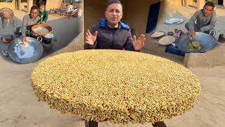 Jaggery and Rice Maronda Recipe  Traditional Way of Making Puffed Rice  Village Food Secrets [upl. by Gessner587]