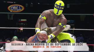 CMLL  VOLADOR JR VS TEMPLARIO  ARENA MÉXICO  270924 [upl. by Heim]