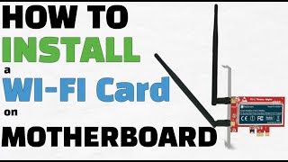 Install PCIE WiFi Adapter on a Computer [upl. by Giefer]